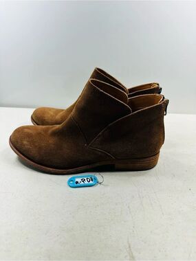 Kork Ease Ryder Ankle Boots Suede Leather Shoes 9.5 Brown Booties Chelsea